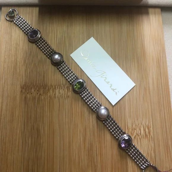 Janice Girardi Amethyst & Peridot Bracelet